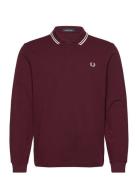 Fred Perry Ls Twin Tipped Fp Shirt Burgundy