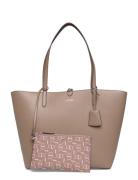 Lauren Ralph Lauren Faux-Leather Reversible Tote Bag Beige