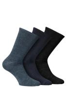 Alpacasocks&Co Knitted Merino Socks In 3-Pack Mixed Multi/patterned