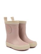 Pom Pom Gumboots? Solid Rosa