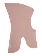 Huttelihut Balaclava Wool Knit Windstop Rosa