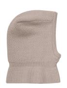 Huttelihut Balaclava Wool Knit Windstop Beige