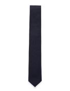 Lindbergh Black Structured Tie 7 Cm Marinblå