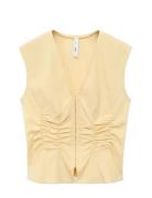 Mango Gathered Cotton Blouse Gul