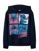 Name It Nkfinga Stitch Nreg Swea Wh Bru Noos Wdi Marinblå