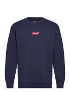 Levi's® Ls Graphic Authentic Tee Badge Marinblå