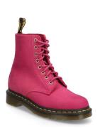Dr. Martens 1460 Pascal Fuchsia Pink Milled Nubuck Rb Rosa