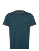 Fred Perry Twin Tipped T-Shirt Grön