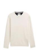 Tom Tailor Basic Crewneck Knit Kräm