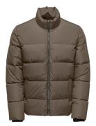 ONLY & SONS Onsmelvin Life Quilted Jacket Otw Vd Brun