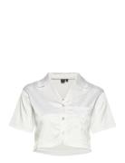 OW Collection Lemongrass Crop Shirt Vit