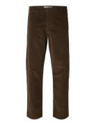 Selected Slh196-Straight Miles Cord Pant W Noos Brun