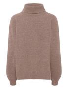 Gestuz Manzigz Wool Rollneck Noos Brun