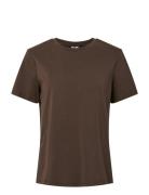 Pieces Pcria Ss Solid Tee Jrs Noos Bc Brun