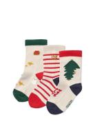 Liewood Silas Socks 3-Pack Multi/patterned