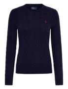 Polo Ralph Lauren Cable Wool-Cashmere Crewneck Sweater Marinblå