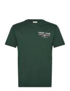 GANT Graphic Ss T-Shirt Grön