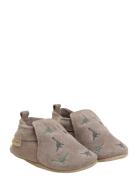 En Fant Slippers Suede Emb. Beige