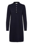 GANT Reg Ls Pique Polo Dress Marinblå