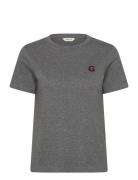 GANT Reg G Badge Ss T-Shirt Grå