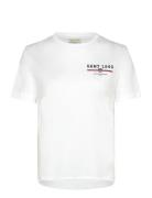 GANT Reg Graphic Ss T-Shirt Vit