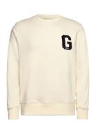 GANT G Badge Sweat C-Neck Kräm