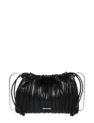 Calvin Klein Drawstring Plisse Crossbody Svart
