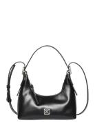 Calvin Klein Emblem Hw Lthr Mini Shoulder Bag Svart