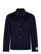 Calvin Klein Ls Double Face Wool Blend Chore Marinblå