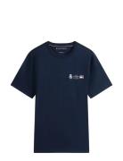 Tommy Hilfiger Small Crest Outline Tee Marinblå