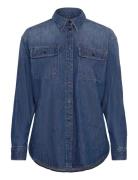 Lauren Ralph Lauren Denim Shirt Blå