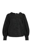 Vila Vitaliama O-Neck L/S Top/Pr Svart