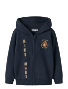 Name It Nmmvoltinus Nreg Sweat Card Wh Bru Marinblå