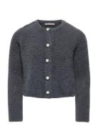 Kids Only Kogpiumo Petra Pearl O-Neck Car Knt Noos Grå