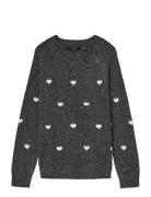 Vero Moda Vmdoffy Intarsia Ls O-Nck Pullov Ga Noos Grå