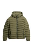 Superdry Hooded Fuji Padded Jacket Khaki Green