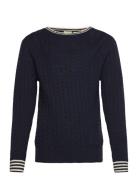 FUB Zigzag Blouse Marinblå