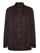 Rosemunde Rwmessina Ls Bow Shirt Brun