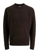 Jack & J S Jjesoho Ollie Knit Crew Neck Sn Brun