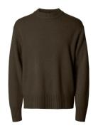 Selected Slhcalle Relaxed Cashmere Blend Crew Brun