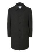 Selected Slharchive Wool Blend Car Coat Grå