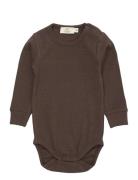 Copenhagen Colors Modal Rib Ls Body Brun