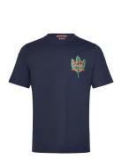Scotch & Soda Regular Fit Front + Back Aw T-Shirt Marinblå