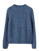 Lexington Clothing Alpaca Blend Raglan Sweater Blå