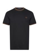 Fred Perry Twin Tipped T-Shirt Svart