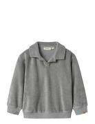 Lil'Atelier Nmmlamik Ls Loose Sweat Lil Grå
