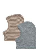 Wheat 2 Wool Balaclava Kim Grå
