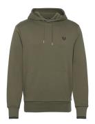 Fred Perry Tipped Hooded Sweatsh Khaki Green