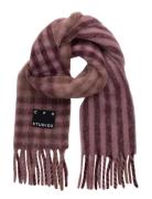 Copenhagen Studios Cph Shawl 14 Wool Mix Olive Rosa