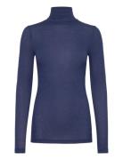 Bruuns Bazaar Angelabb Roll Neck Marinblå